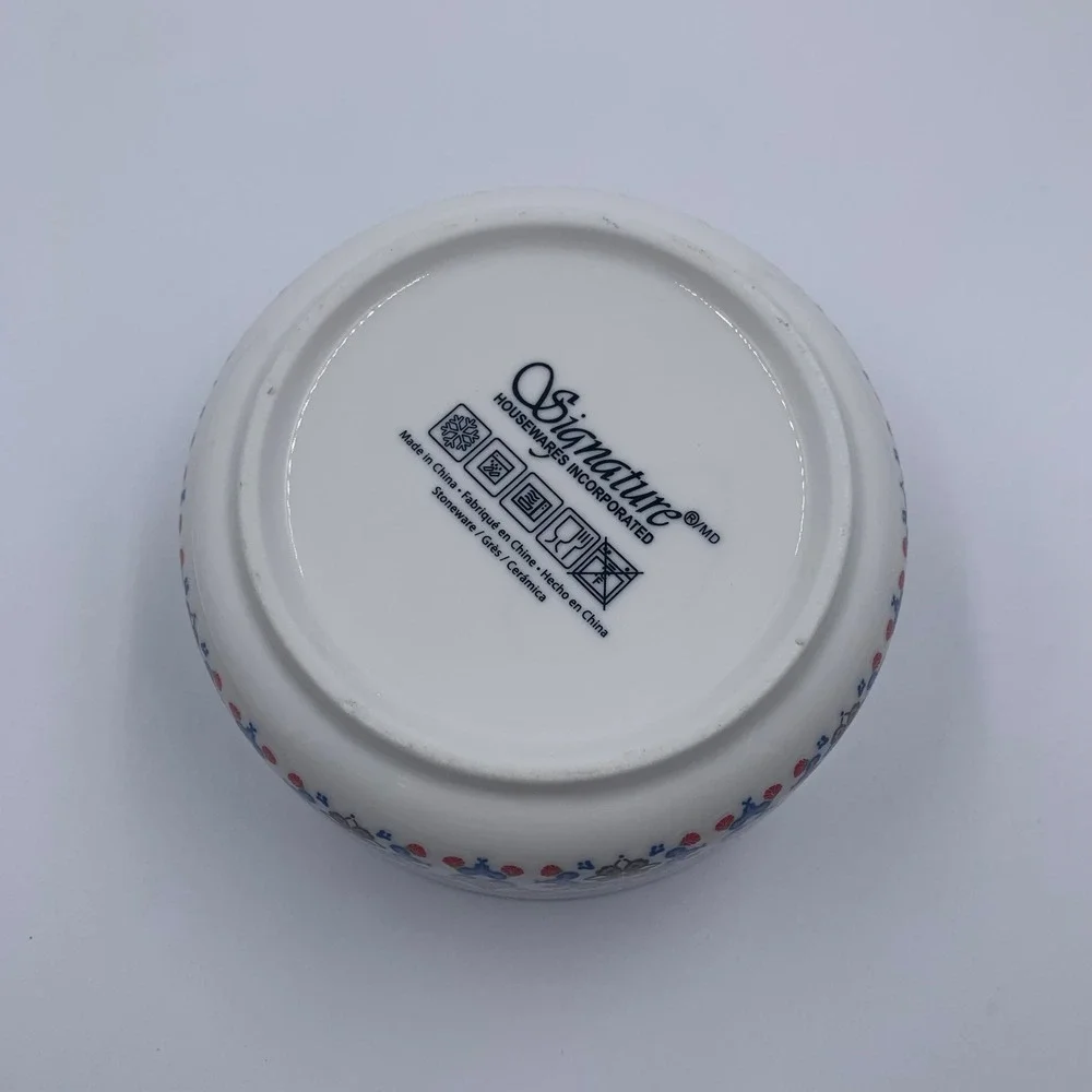 Signature Housewares Bowl Small Pet Food Bowl , Soup Bowl‎ , Snack Bowl Ceramic
